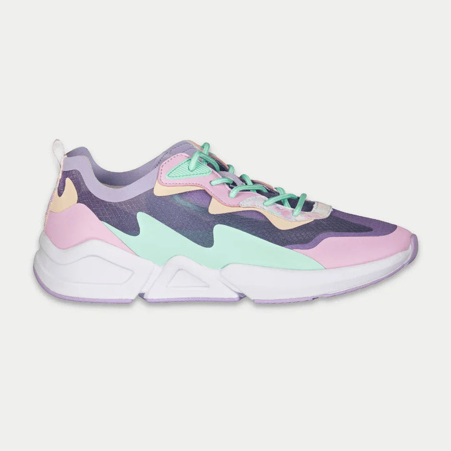 LA Gear Women's Mid-City Low Top Lavender and Pink