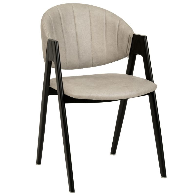 LeisureMod Savor Collection Modern Dining Chair in Toupe