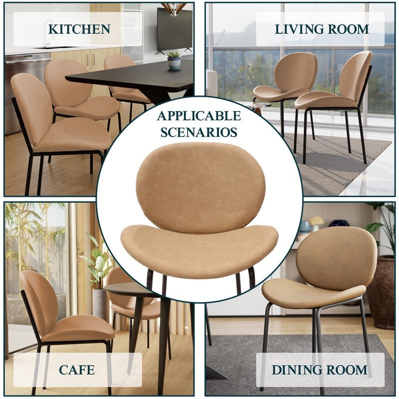 Chairs shown in various settings including kitchen, living room, cafe, and dining room.