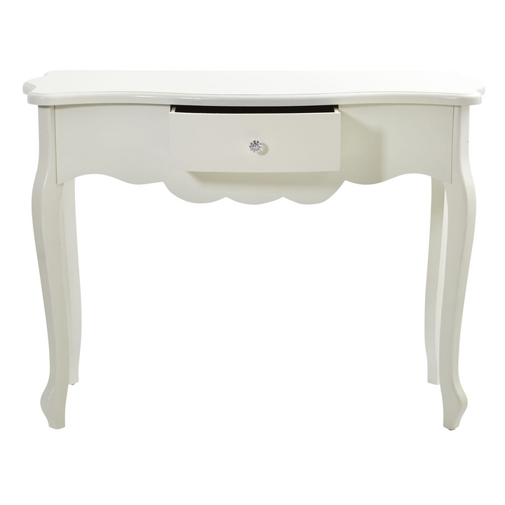 45.5’’ Vintage White Desk with Drawer Open Drawer