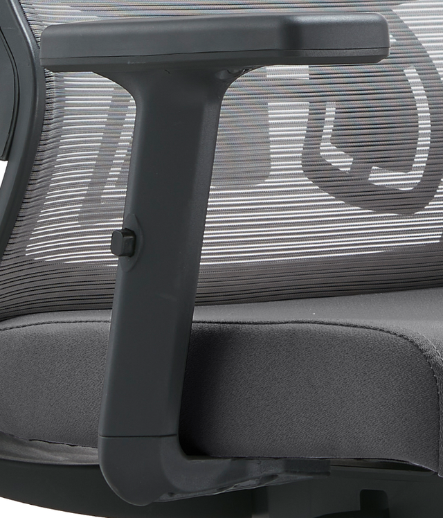 LeisureMod Office Dale Series Office Task Chair in Grey Zoomed.