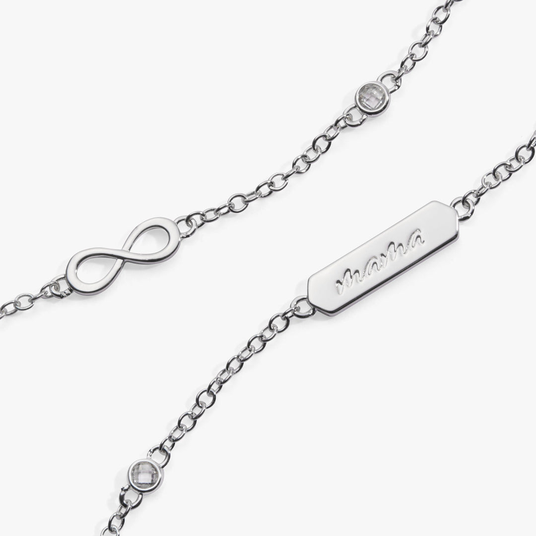 Mama Infinity Chain Double Strand Bracelet