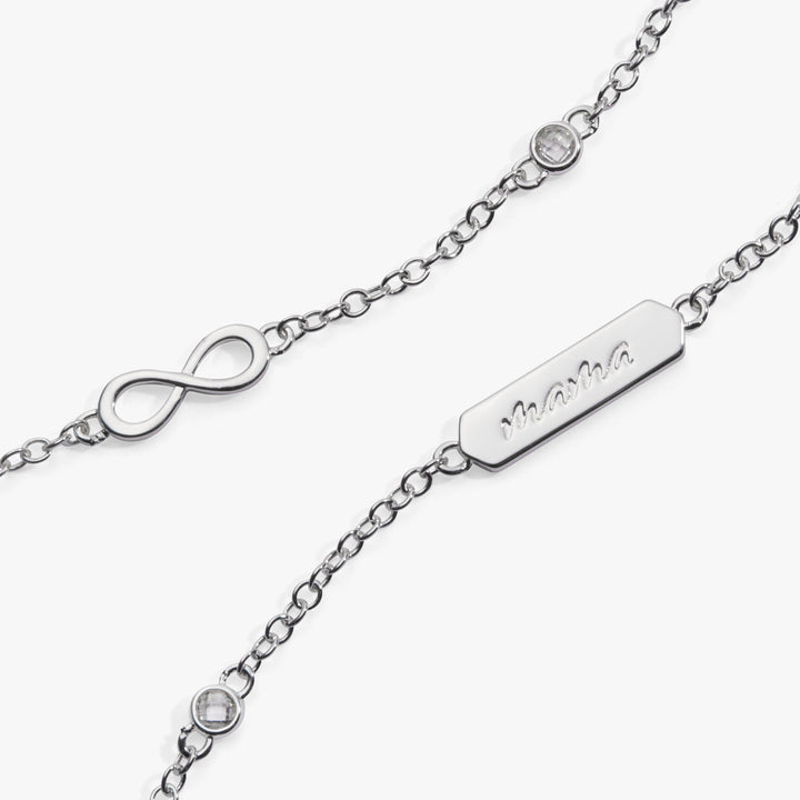 Mama Infinity Chain Double Strand Bracelet
