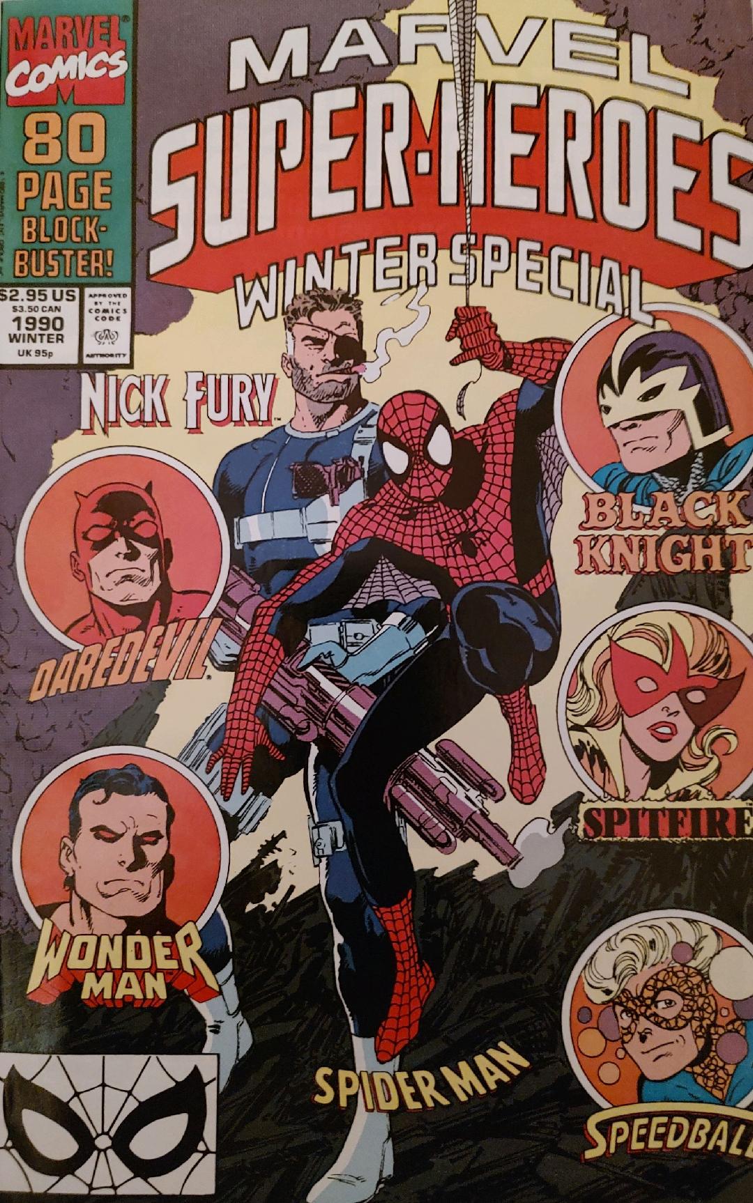 Marvel Superheroes Winter Special 1990 Comic Book Cover