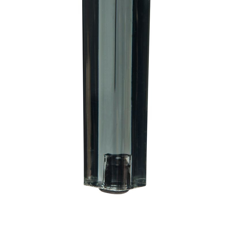 LeisureMod Modern Dynamic Dining Chair Transparent Black Leg.