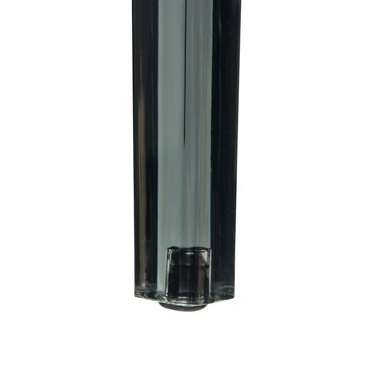 LeisureMod Modern Dynamic Dining Chair Transparent Black Leg.