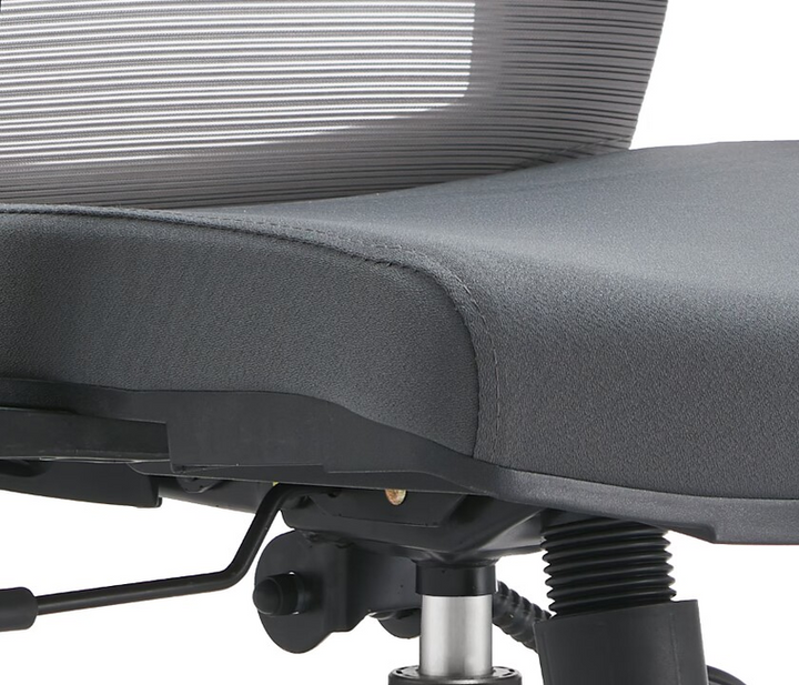 LeisureMod Office Adorit Series Office Task Chair in Grey Closeup.