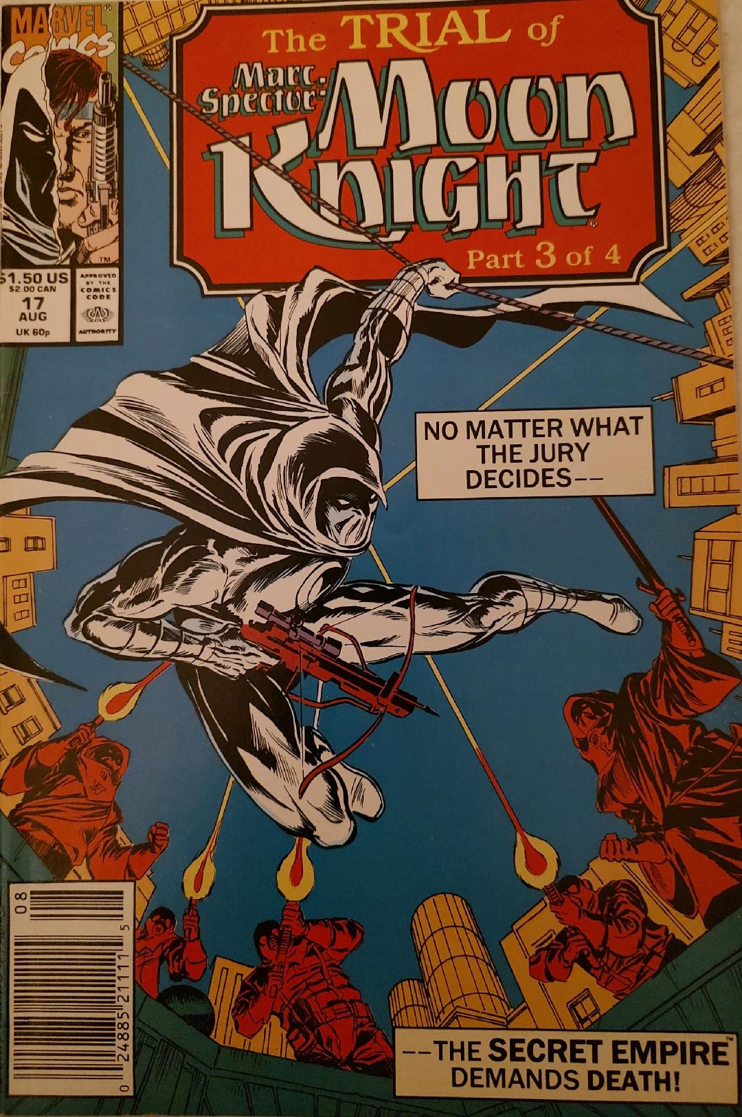 Marc Spector: Moon Knight #17 Comic Book Cover