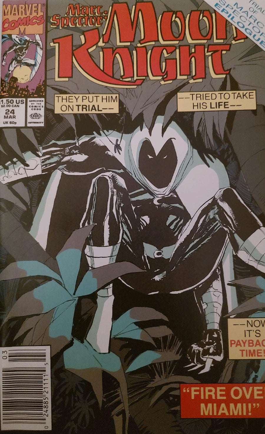 Marc Spector: Moon Knight #24 Comic Book Cover