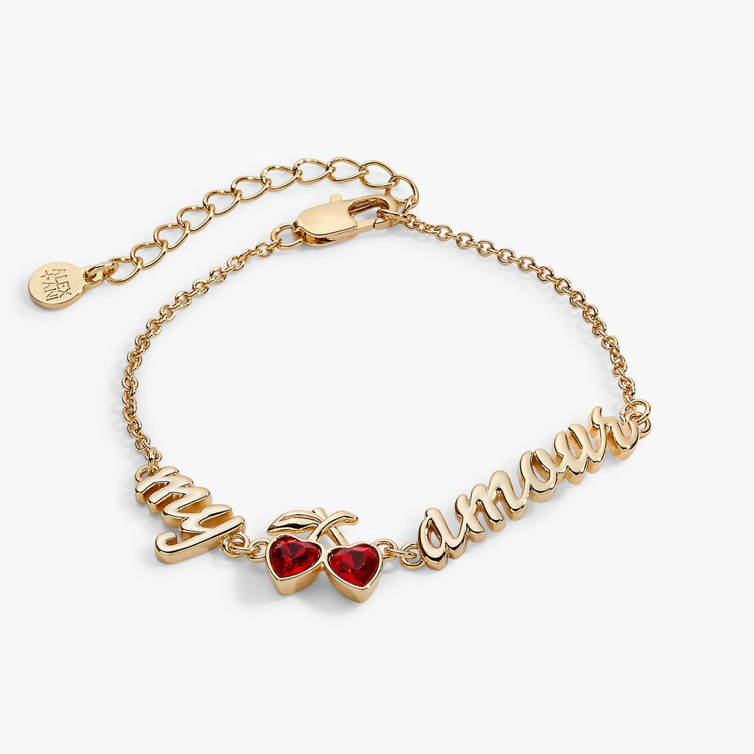 'My Cherry Amour' In-Line Chain Bracelet