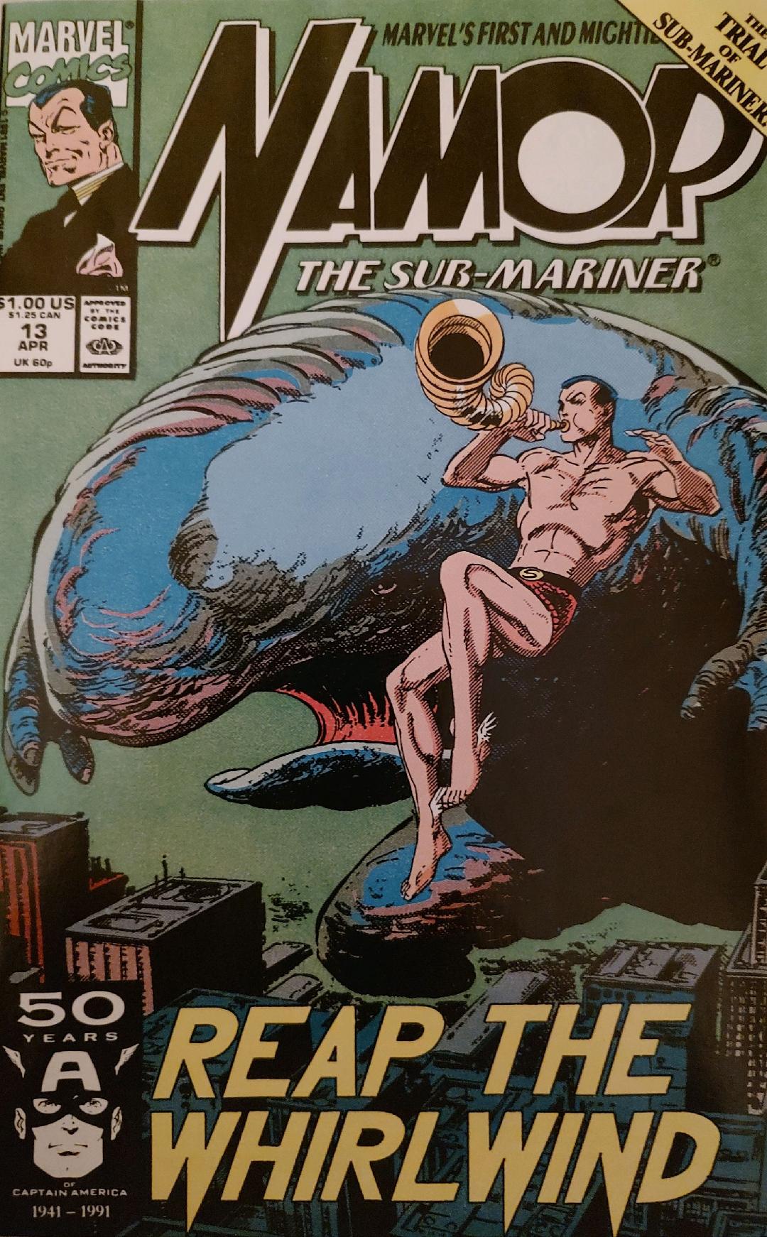 Namor The Submariner #13 Comic Book Cover