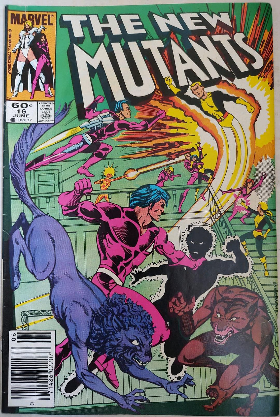 The New Mutants #16 Comic Book Cover