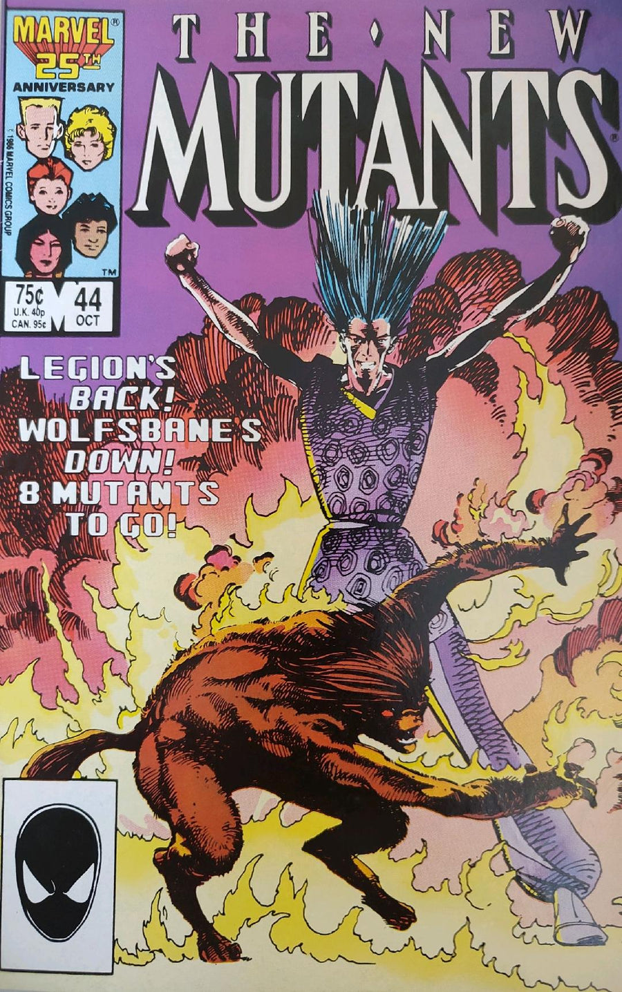 The New Mutants #44 Comic Book Cover