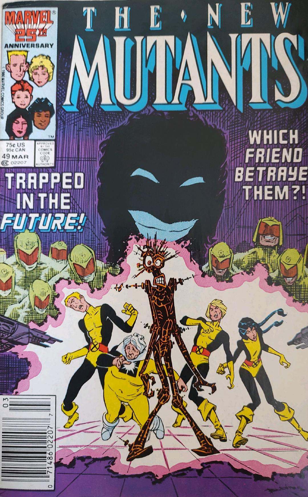 The New Mutants #49 Comic Book Cover