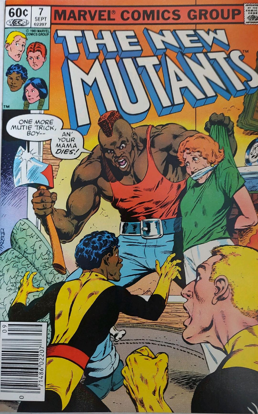 The New Mutants #7 Comic Book Cover