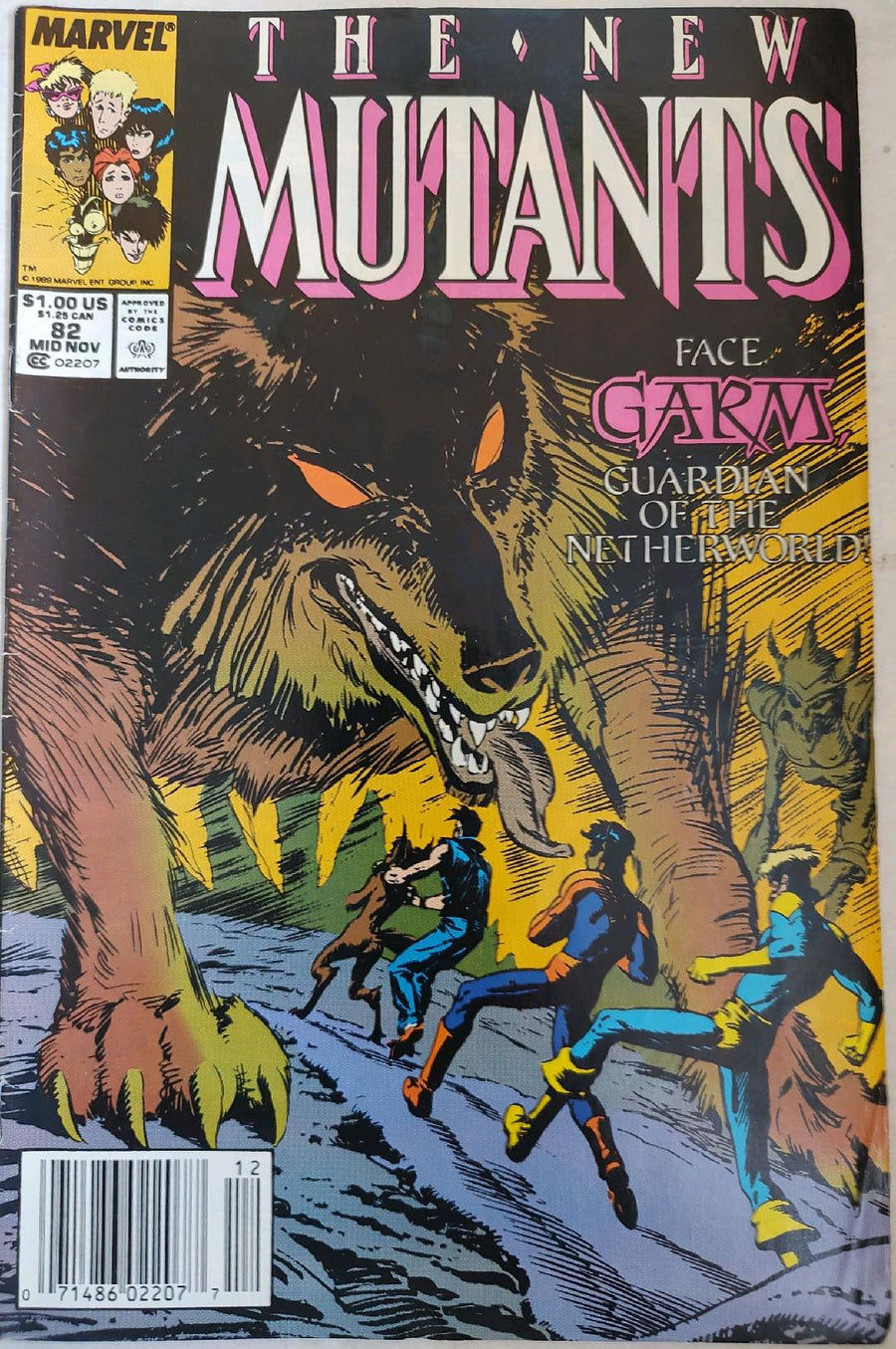 The New Mutants #82 Comic Book Cover