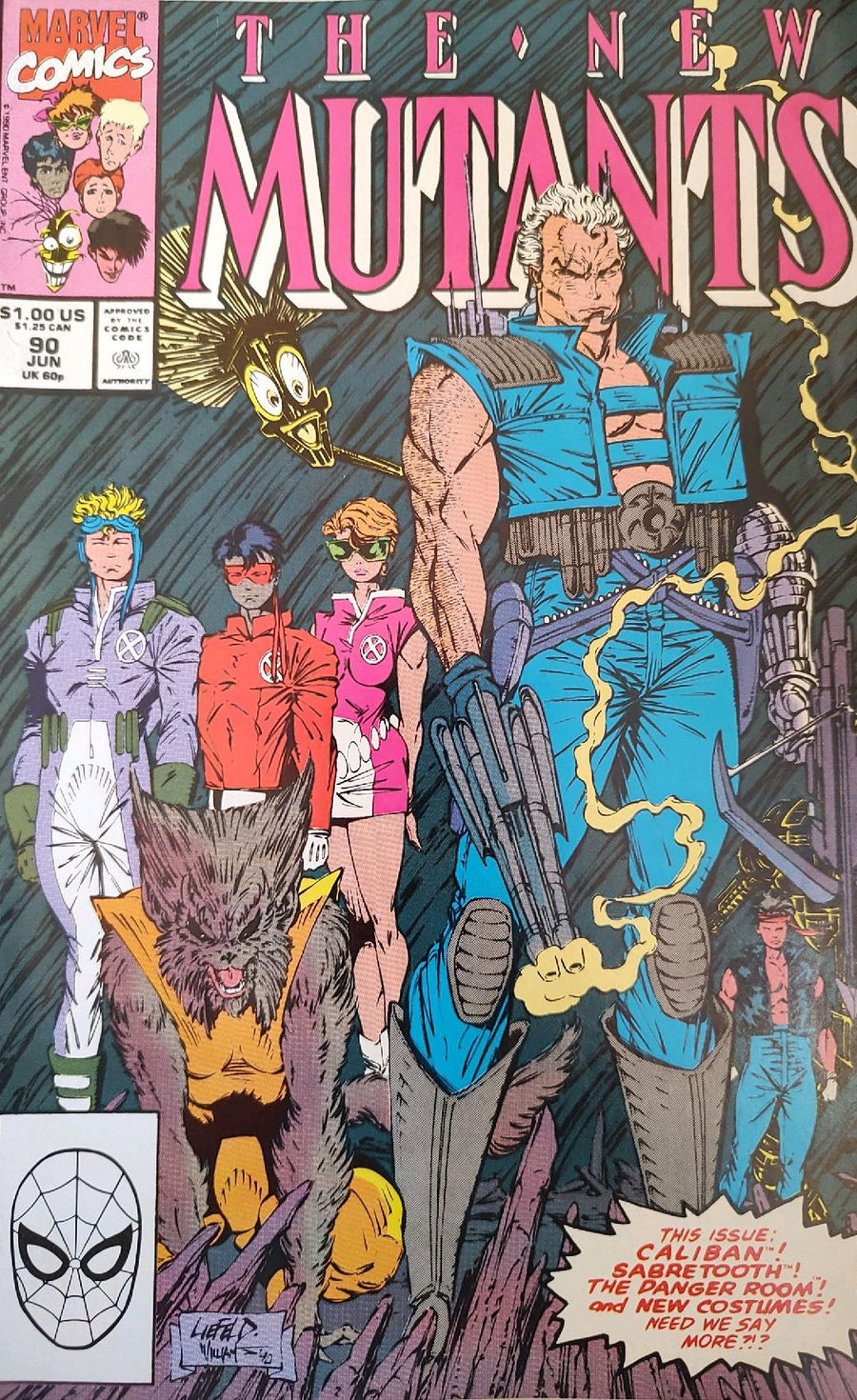 The New Mutants #90 Comic Book Cover