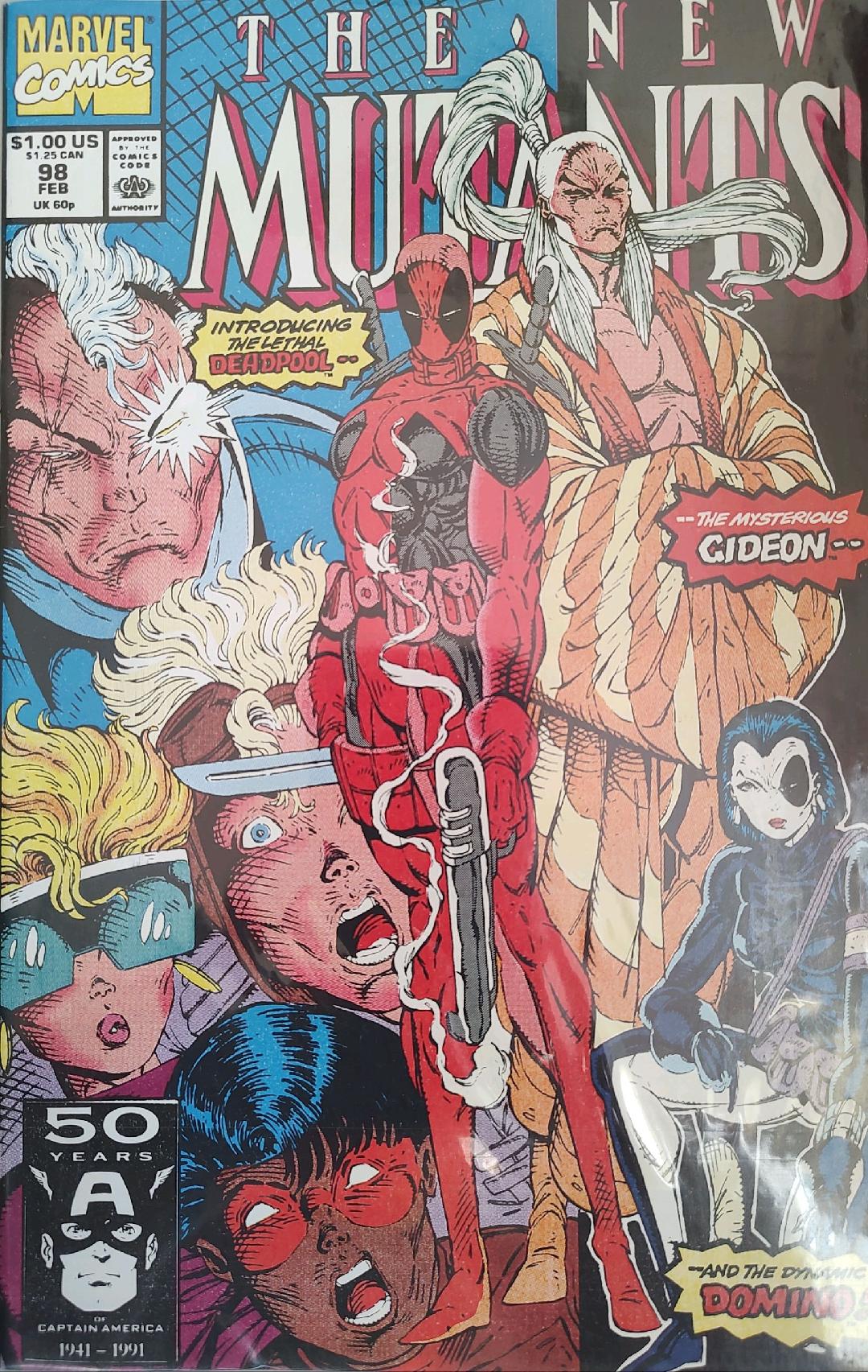 New Mutants #98 X-Tinction Agenda DeadPool Comic Book Cover