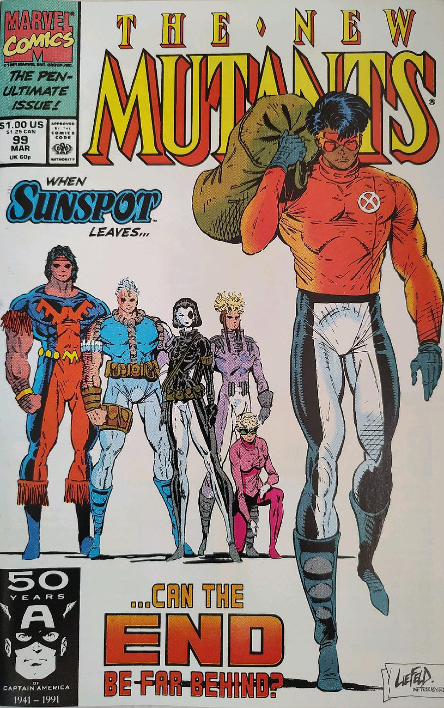 New Mutants #99 Comic Book Cover