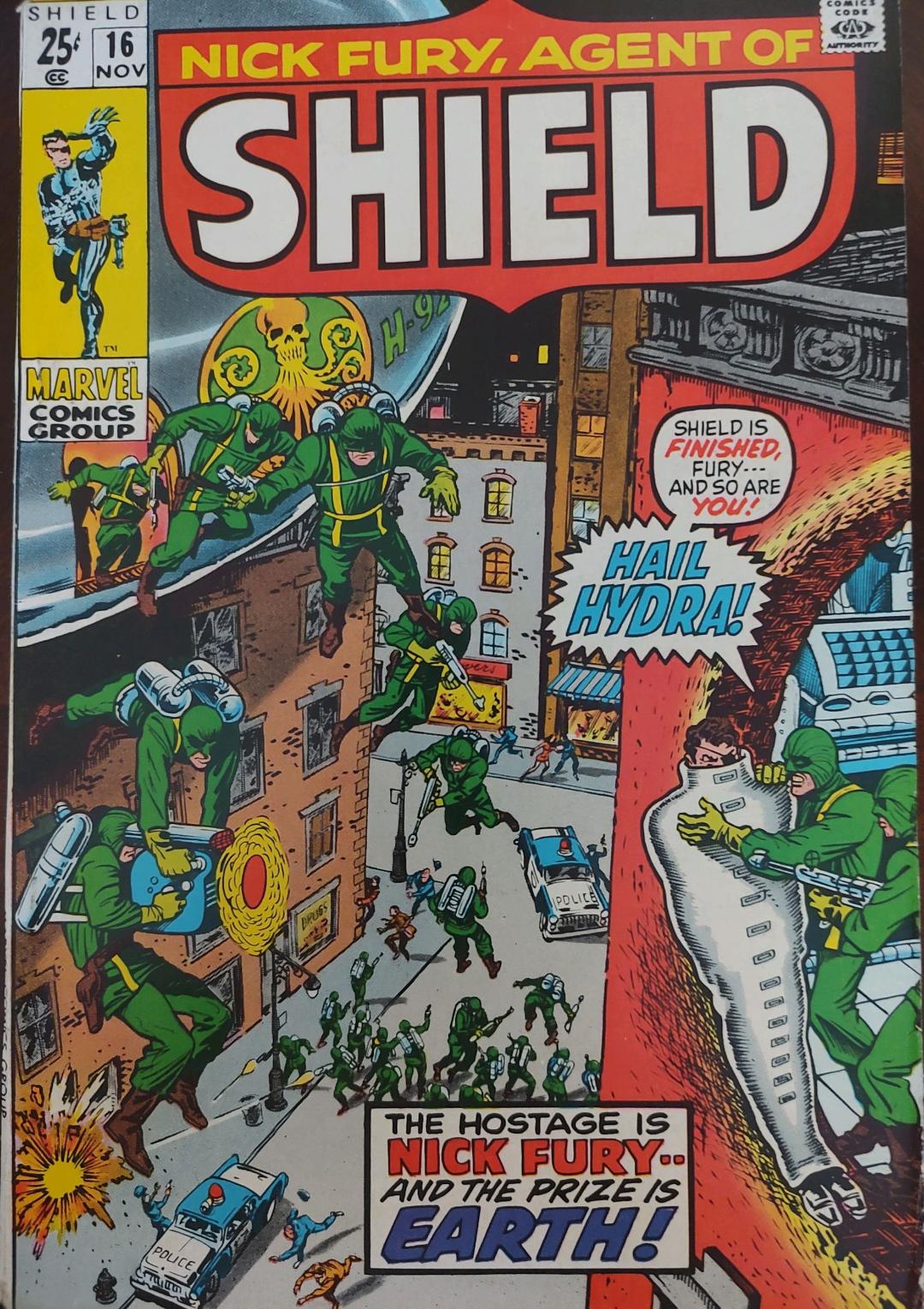 Nick Fury Agent of Shield #16 Comic Book Cover