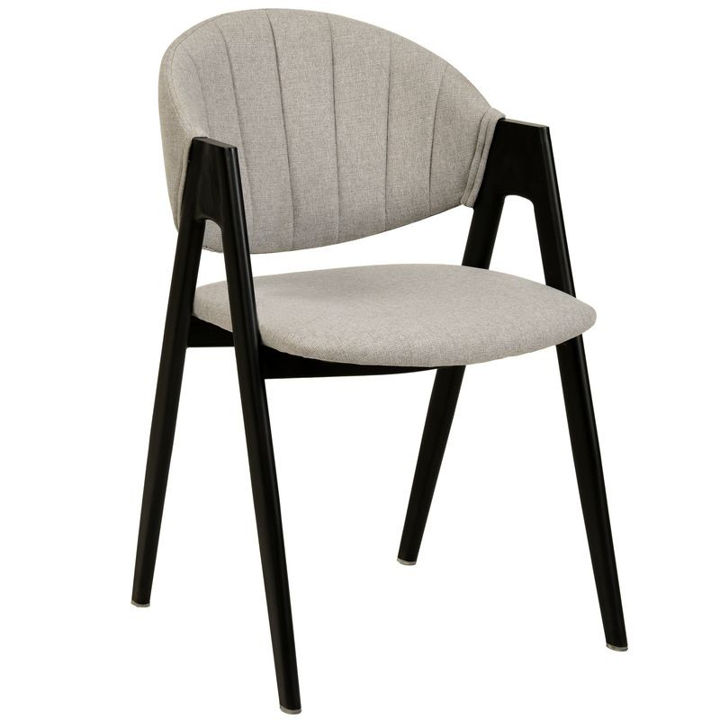 LeisureMod Savor Collection Modern Dining Chair in Grey