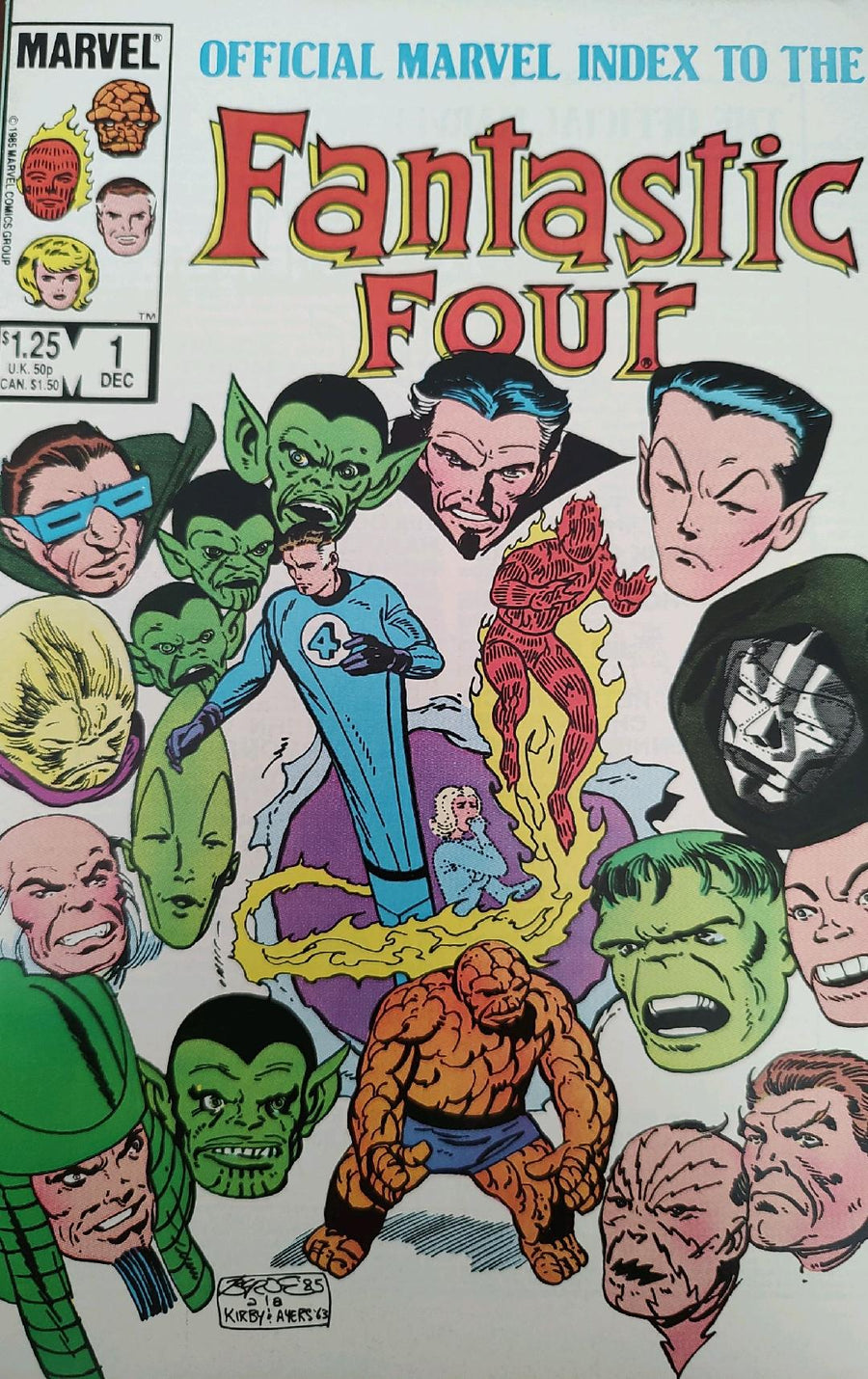 The Official Marvel Index to the Fantastic Four #1 Comic Book Cover