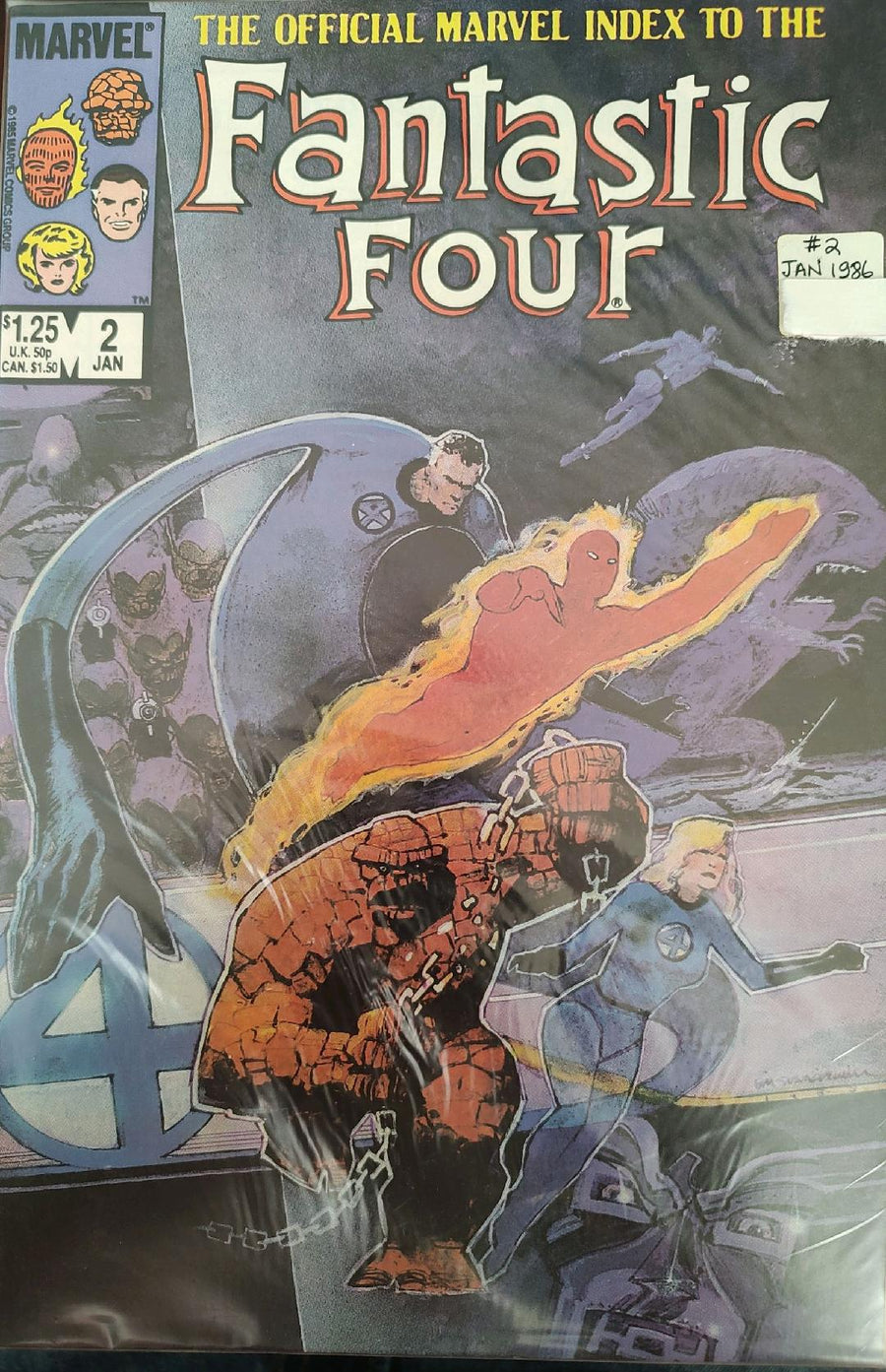 The Official Marvel Index to the Fantastic Four #2 Comic Book Cover