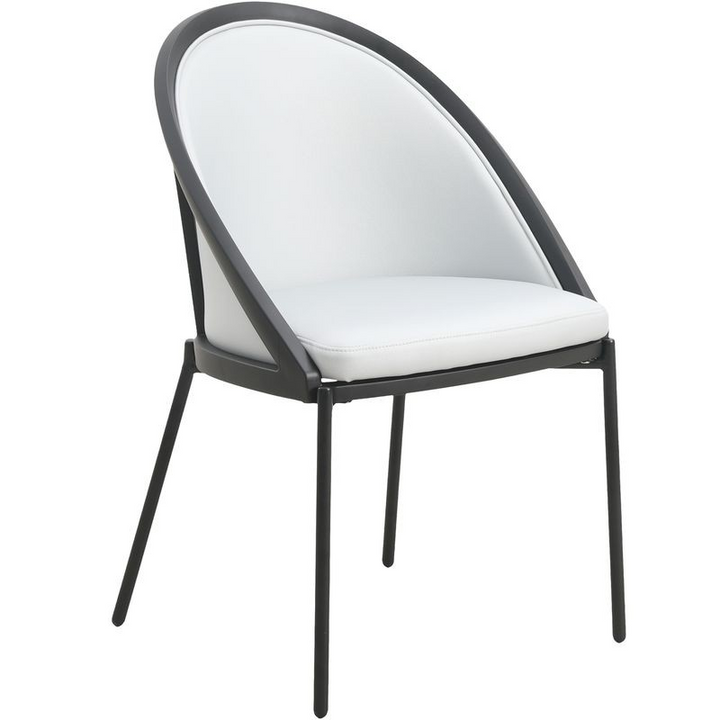 LeisureMod Urbane Collection Modern Dining Chair in Light Grey