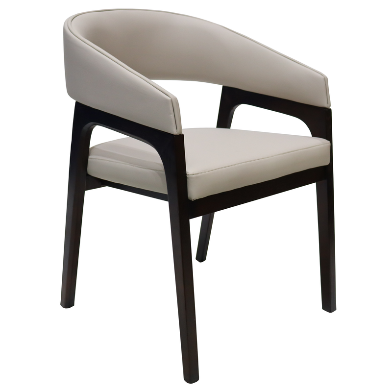 Leisuremod Cali Collection Modern Dining Chair in Taupe