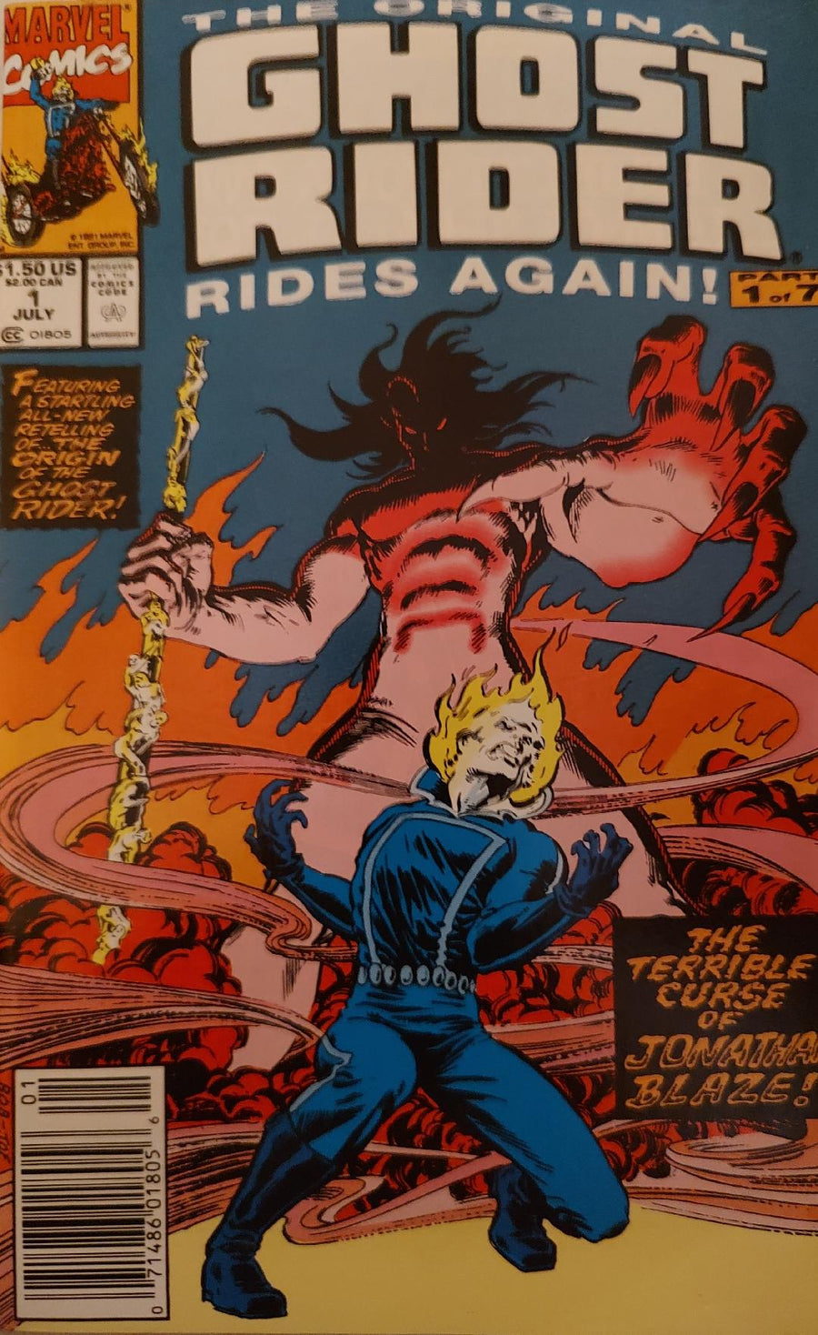 The Original Ghost Rider Rides Again #1 Comic Book Cover