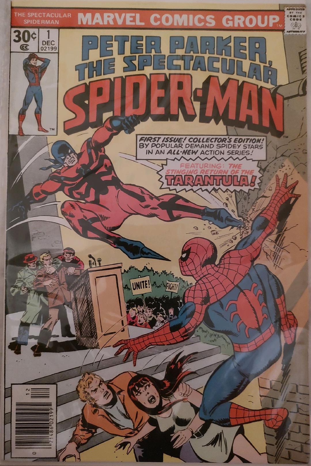 Peter Parker The Spectacular Spiderman #1 Comic Book Cover