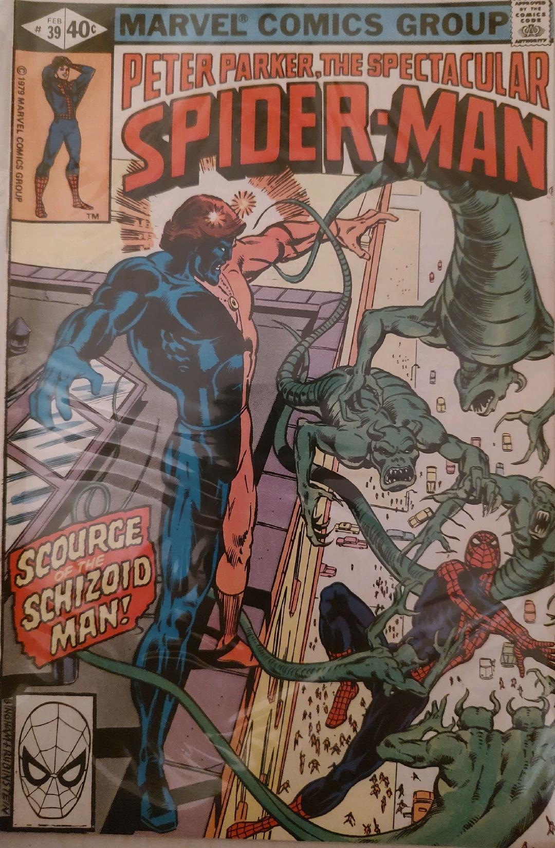 Peter Parker Spectacular Spiderman #39 Comic Book Cover