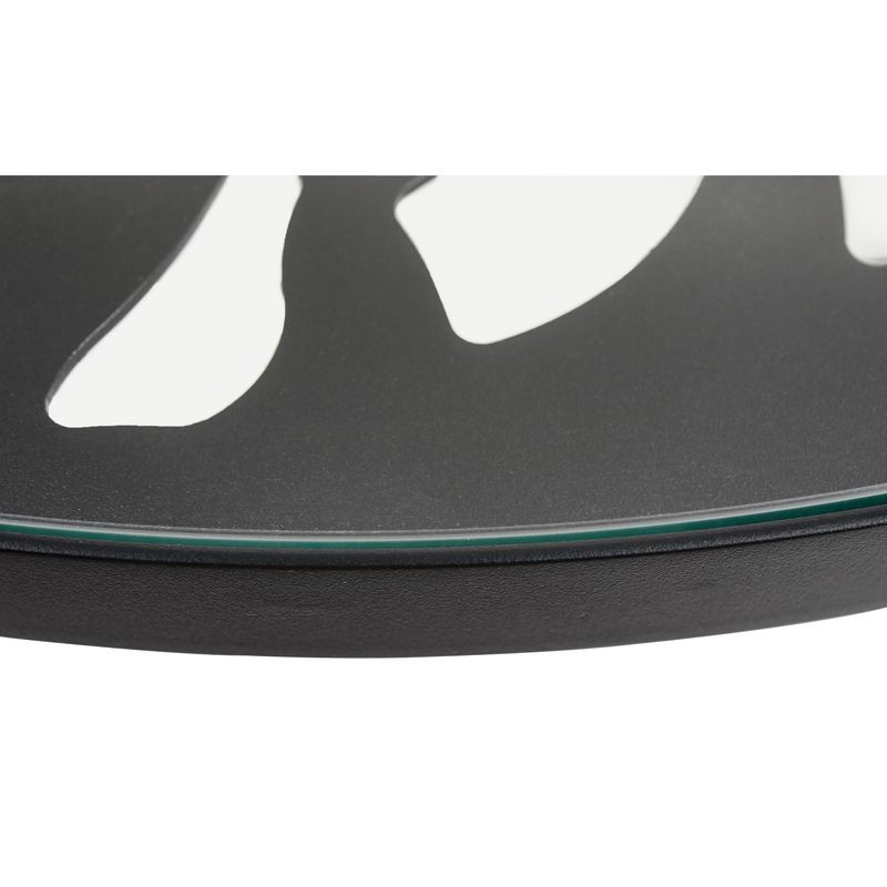 LeisureMod Devon Tree Design Glass Top Aluminum Base Indoor Outdoor Bistro Dining Table Black Zoomed.