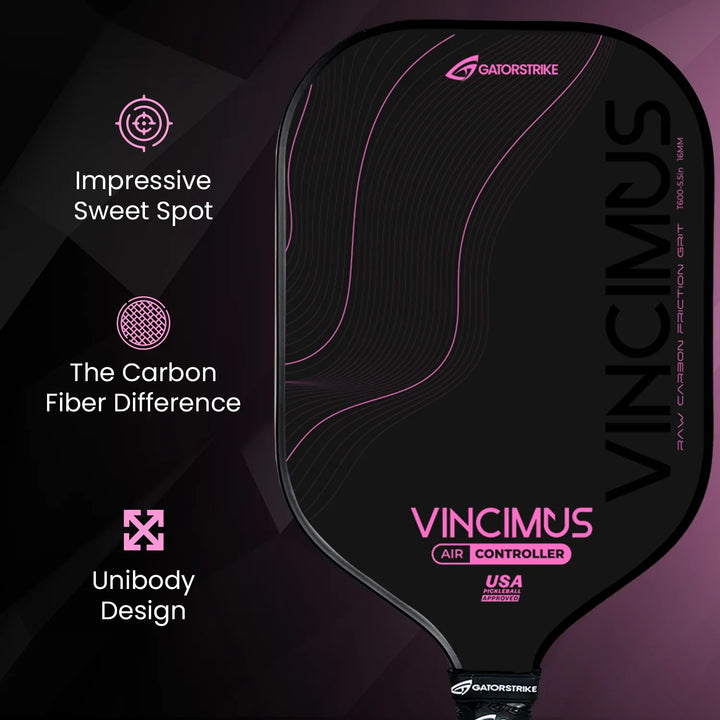 GATORSTRIKE™ Vincimus Air Controller Pickleball Paddle Pink.
