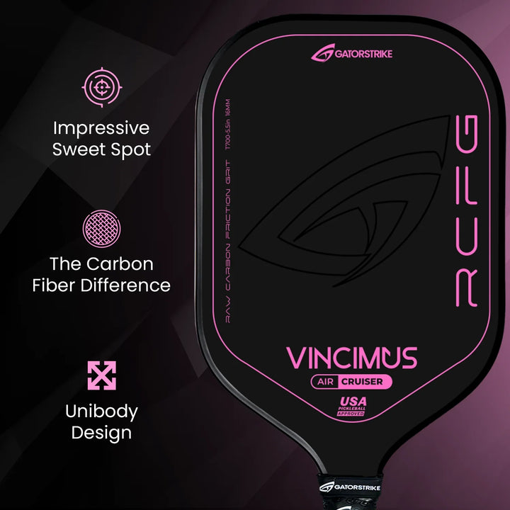 GATORSTRIKE™ Vincimus Air Cruiser Pickleball Paddle Pink.