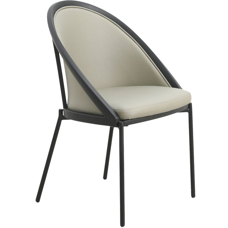 LeisureMod Urbane Collection Modern Dining Chair With Olive Green