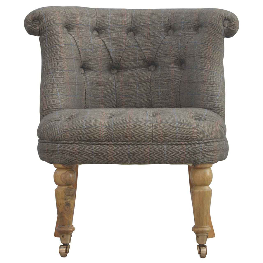 Small Multi Tweed Accent Chair