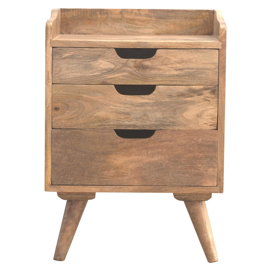 3 Drawer Gallery Nightstand