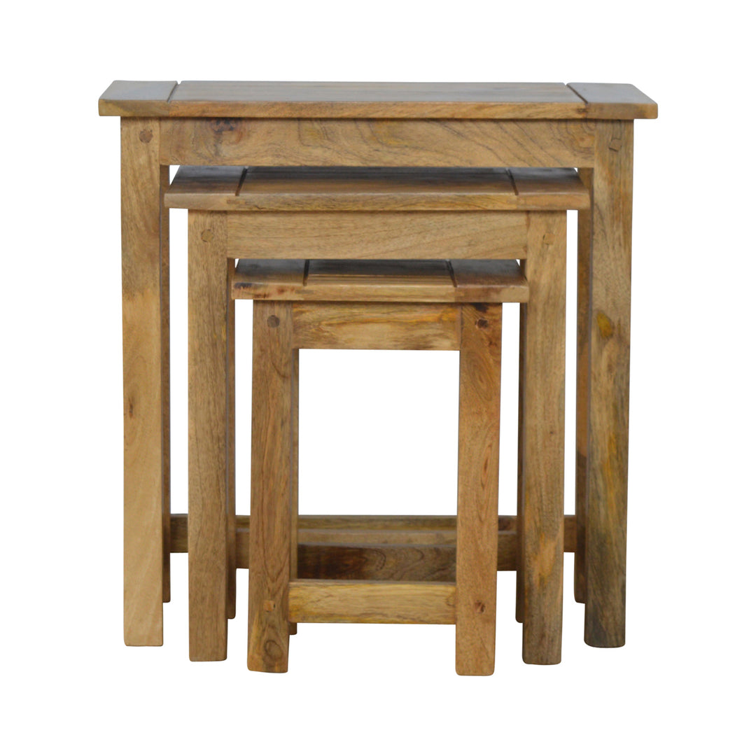 Solid Wood Stool Set of 3