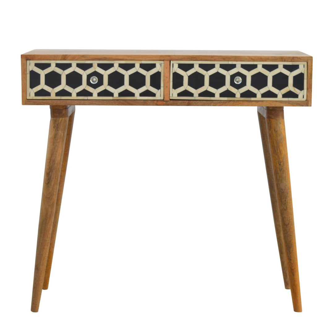 Bone Inlay Console Table