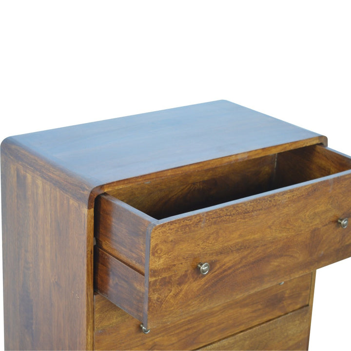 Curved Chestnut Chest Photo 5