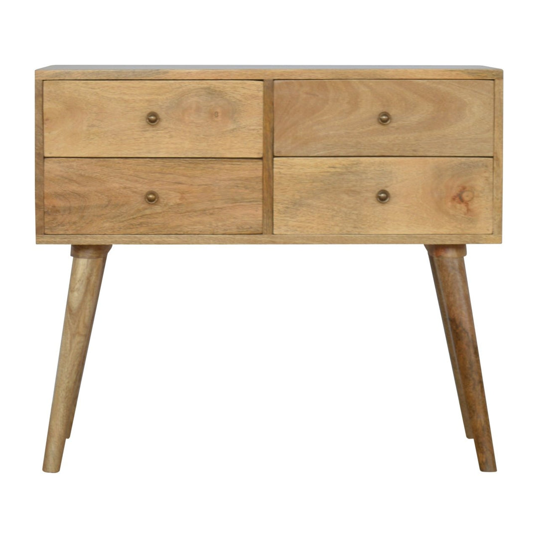 Nordic 4 Drawer Console