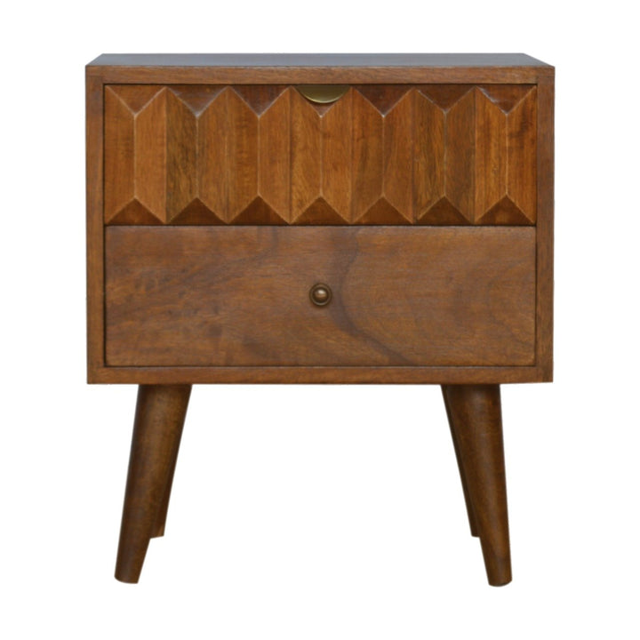 Chestnut Prism Nightstand