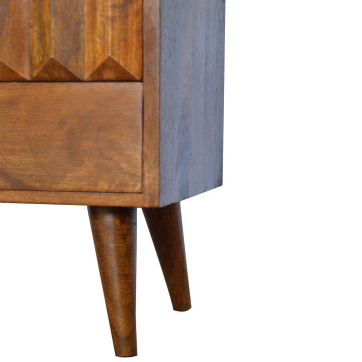 Chestnut Prism Nightstand Photo 4