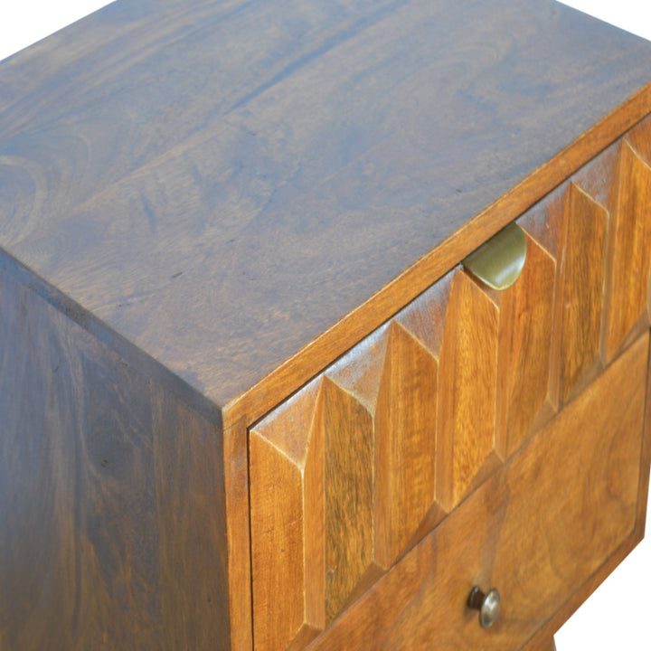 Chestnut Prism Nightstand Photo 6