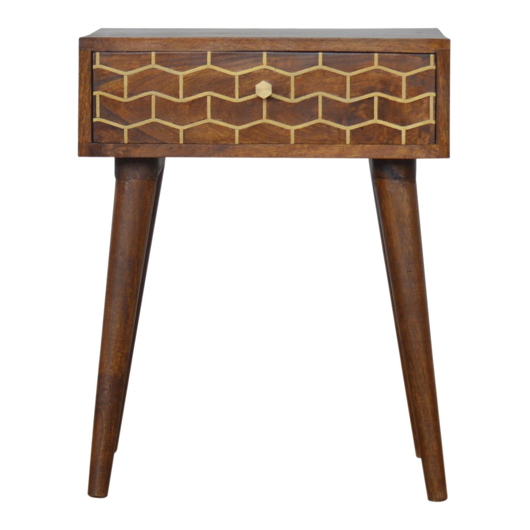 Gold Art Pattern Nightstand