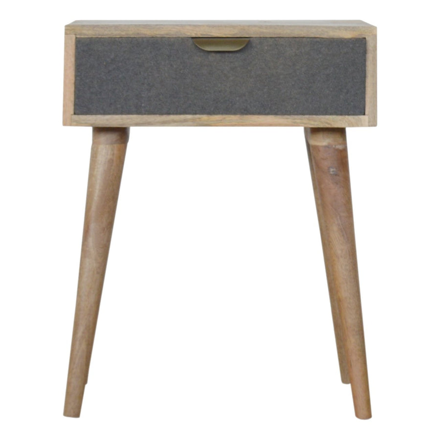 Grey Tweed Nightstand