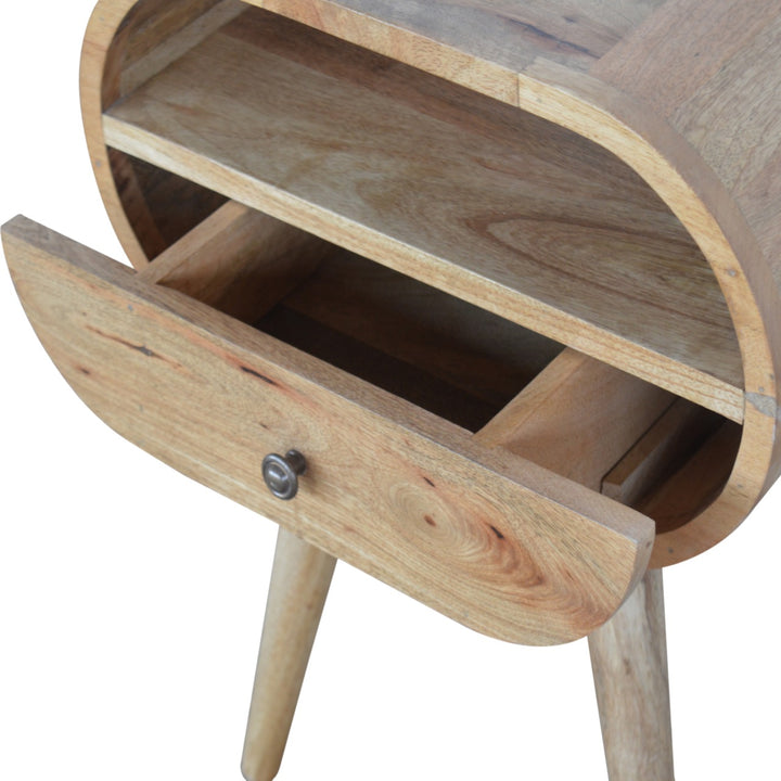 Circular Open Slot Nightstand Photo 6