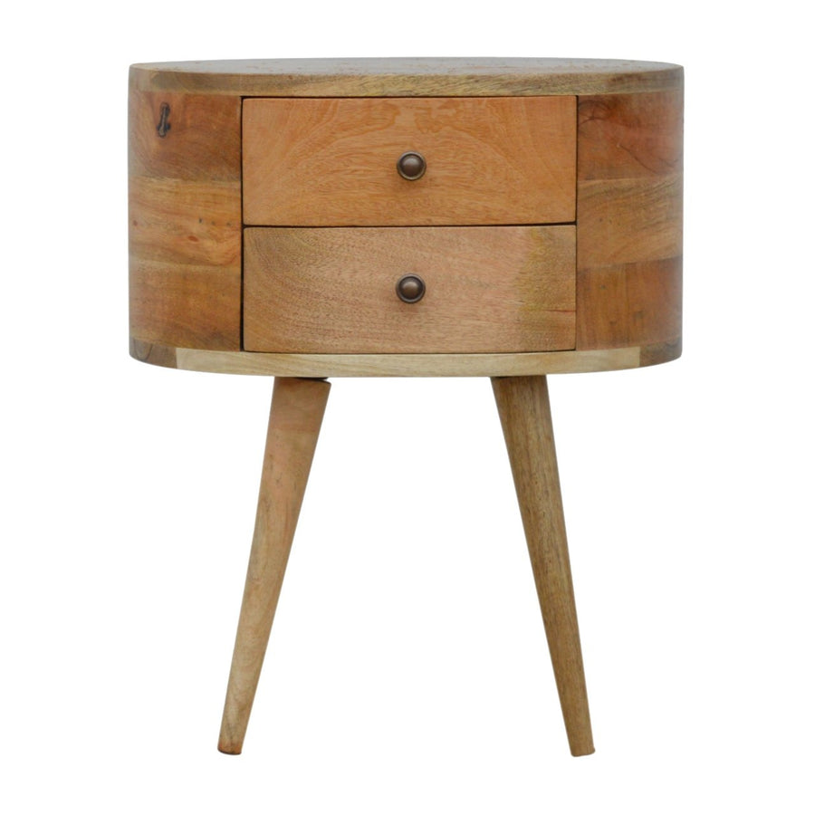 Rounded Nightstand Table