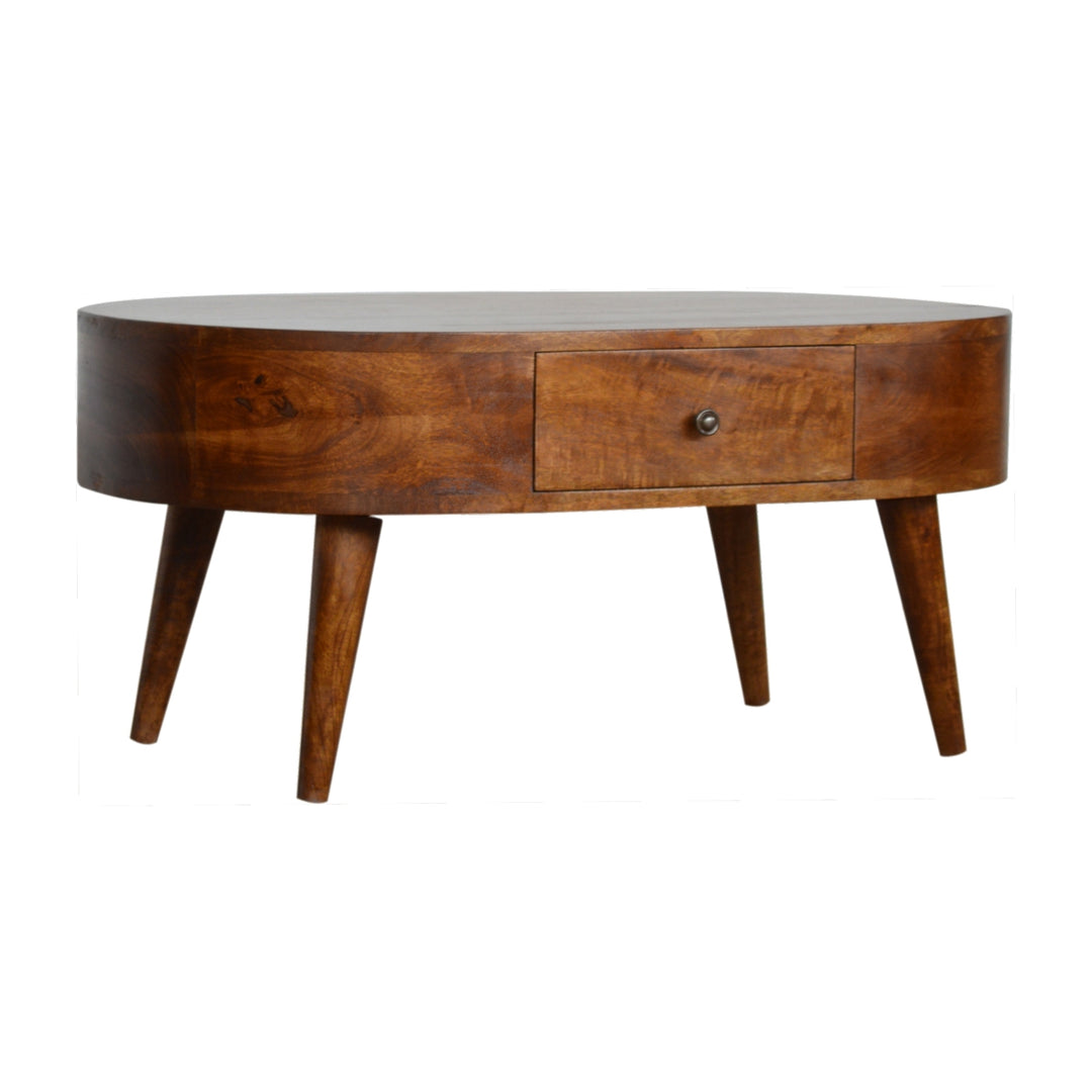 Chestnut Rounded Coffee Table Photo 2